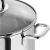 5-piece Pot-Set, with 4 Lids, Suitable for Induction, Stainless Steel. - Image 4